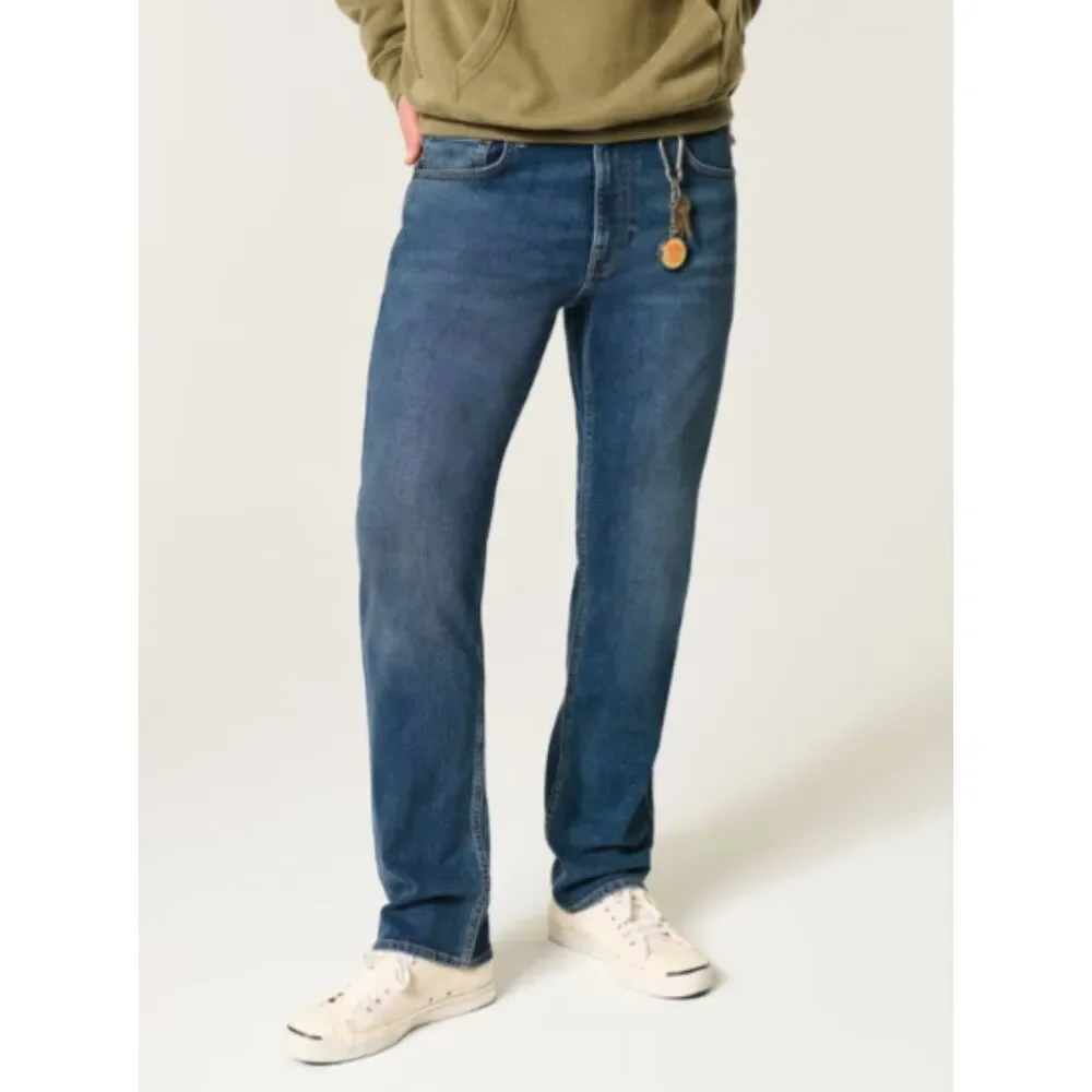 Hollister Men's 32x30 Dark Wash Slim Straight Jeans Casual Classic